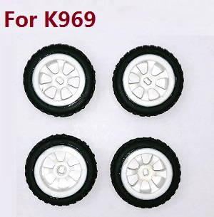 Wltoys K969 K979 K989 K999 P929 P939 RC Car spare parts tires (For K969) - Click Image to Close