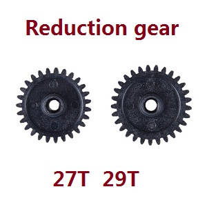 Wltoys K969 K979 K989 K999 P929 P939 RC Car spare parts 27T 29T reduction gear (Black) - Click Image to Close