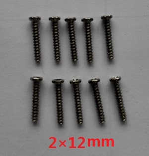 Wltoys L333 L343 L353 RC Car spare parts screws 2*12mm - Click Image to Close