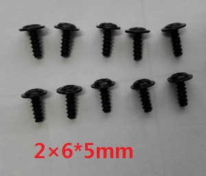 Wltoys L333 L343 L353 RC Car spare parts screws 2*6*5mm - Click Image to Close