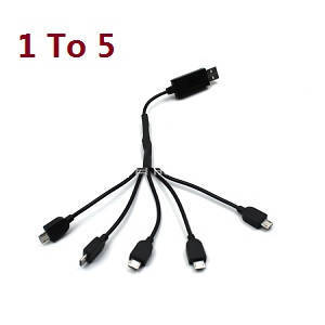 LI YE ZHAN TOYS LYZRC L900 Pro RC Drone spare parts 1 to 5 charger wire