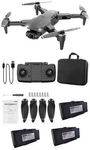 LI YE ZHAN TOYS LYZRC L900 Pro RC Drone with portable bag and 3 battery RTF Black