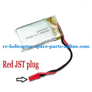 LH-1108 LH-1108A LH-1108C RC helicopter spare parts battery 3.7V 1000mAh Red JST plug