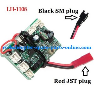 LH-1108 RC helicopter spare parts PCB BOARD (Frequency: 40M Red JST plug)