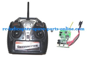 LH-1108A(2.4Ghz) RC helicopter spare parts transmitter + PCB board (2.4Ghz) - Click Image to Close