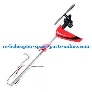 Egofly LT-711 LT-713 RC helicopter spare parts tail set (Red) - Click Image to Close
