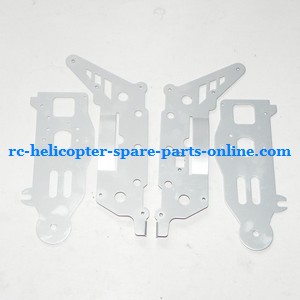 Egofly LT-711 LT-713 RC helicopter spare parts Metal frame set (Silver) - Click Image to Close