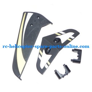 Egofly LT-711 LT-713 RC helicopter spare parts tail decorative set (Black) - Click Image to Close