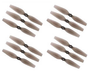 JJRC M02 RC Aircraft drone spare parts main blades translucent (4*A + 8*B) - Click Image to Close