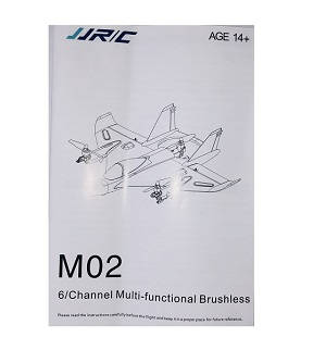 JJRC M02 RC Aircraft drone spare parts English manual book
