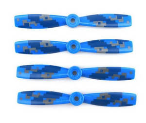 JJPRO JJRC P200 RC quadcopter drone spare parts main blades (camouflage-blue) - Click Image to Close