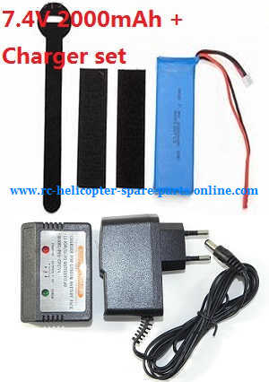 Wltoys WL Q212 Q212K Q212KN Q212G Q212GN quadcopter spare parts charger + balance charger box + battery 7.4V 2000mah - Click Image to Close