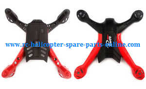 Wltoys WL Q242 Q242K Q242G DQ242 quadcopter spare parts receive upper and lower cover (Black-Red)