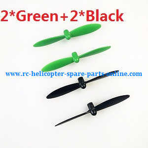 Wltoys WL Q282 Q282G Q28K quadcopter spare parts main blades propellers (2*Green+2*Black) - Click Image to Close