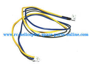 Wltoys WL Q333 Q333A Q333B Q333C quadcopter spare parts motor connect wire plug (Yellow-Blue) - Click Image to Close