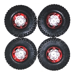 JJRC Q39 Q40 RC truck car spare parts tires 4pcs (Red)