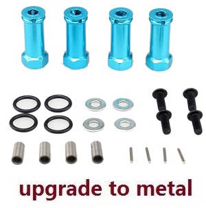 JJRC Q39 Q40 RC truck car spare parts 30mm extension 12mm hexagonal hub drive adapter combination coupler (Metal)