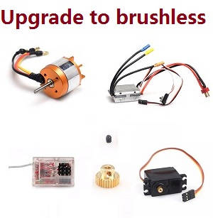 JJRC Q39 Q40 RC truck car spare parts upgrade to brushless motor set - Click Image to Close