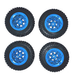 JJRC Q39 Q40 RC truck car spare parts tires 4pcs (Blue) - Click Image to Close