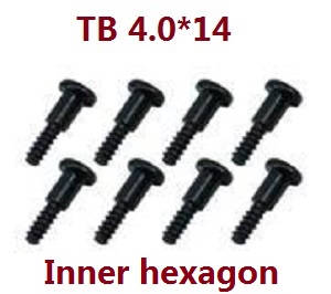 JJRC Q39 Q40 RC truck car spare parts inner hexagon screws TB 4.0*14 8pcs