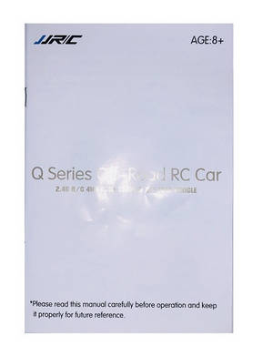 JJRC Q39 Q40 RC truck car spare parts English manual book - Click Image to Close