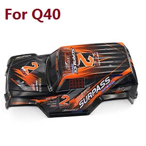 JJRC Q39 Q40 RC truck car spare parts upper cover car shell for Q40 (Orange)