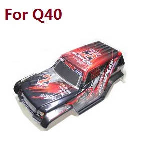 JJRC Q39 Q40 RC truck car spare parts upper cover car shell for Q40 (Red) - Click Image to Close