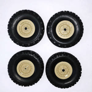 JJRC Q60 RC Military Truck Car spare parts tires 4pcs (Yellow)