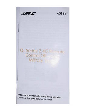 JJRC Q60 RC Military Truck Car spare parts English manual book