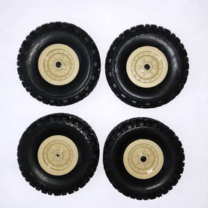 JJRC Q62 RC Military Truck Car spare parts tires 4pcs (Yellow)