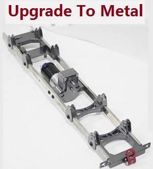 JJRC Q62 RC Military Truck Car spare parts bottom frame set with motor (Metal)