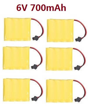 JJRC Q62 RC Military Truck Car spare parts 6V 700mAh battery 6pcs JJRC Q62 RC Military Truck Car spare parts 6V 700mAh battery 6pcs