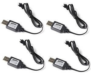 JJRC Q62 RC Military Truck Car spare parts USB charger wire 4pcs