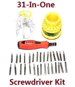 JJRC Q62 RC Military Truck Car spare parts 1*31-in-one Screwdriver kit package - Click Image to Close