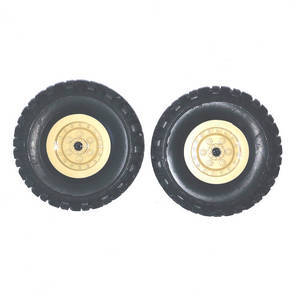 JJRC Q64 RC Military Truck Car spare parts tires 2pcs (Yellow)