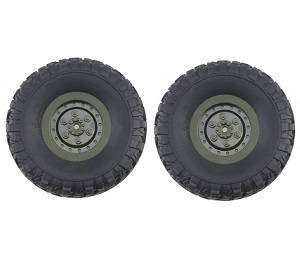 JJRC Q64 RC Military Truck Car spare parts tires 2pcs (Green)