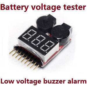 JJRC Q64 RC Military Truck Car spare parts Lipo battery voltage tester low voltage buzzer alarm (1-8s)