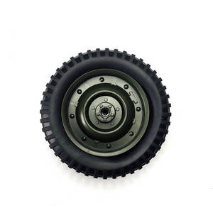 JJRC Q65 RC Military Truck Car spare parts tire (Green) - Click Image to Close