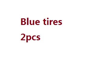JJRC Q65 RC Military Truck Car spare parts tires 2pcs (Blue) - Click Image to Close
