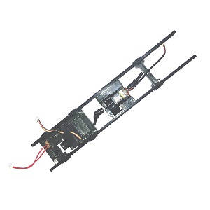 JJRC Q65 RC Military Truck Car spare parts main frame with motor and SERVO module assembly