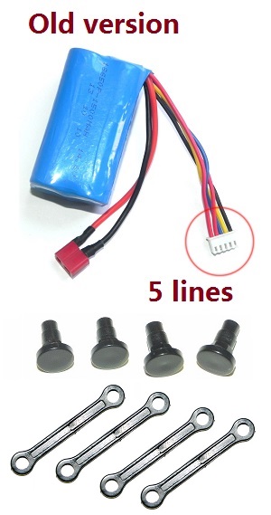 *** Deal *** GT Model 8006 QS8006 RC helicopter spare parts 14.8V 1500mAh battery (Old version 5lines) + fixed set of head cover and 4*connect buckle