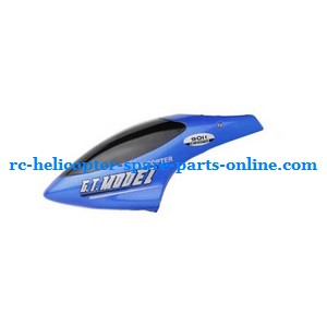 GT Model 9011 QS9011 RC helicopter spare parts head cover (Blue) - Click Image to Close