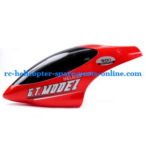 GT Model 9011 QS9011 RC helicopter spare parts head cover (Red) - Click Image to Close