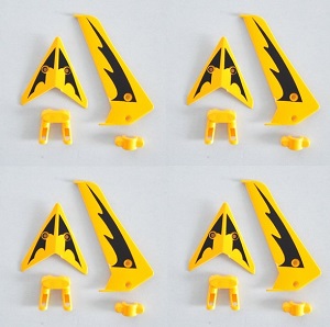 SYMA S107 S107G S107I RC helicopter spare parts tail decorative set (Yellow) 4sets