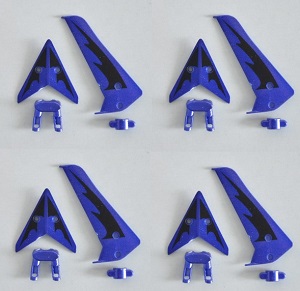 SYMA S107 S107G S107I RC helicopter spare parts tail decorative set (Blue) 4sets