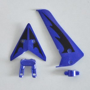 SYMA S107 S107G S107I RC helicopter spare parts tail decorative set (Blue) - Click Image to Close