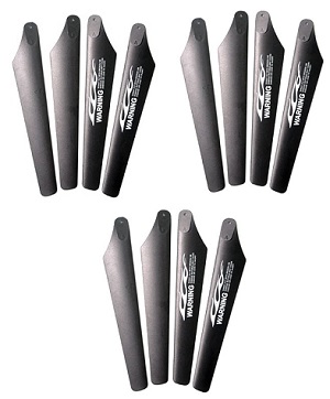 SYMA S032 S032G S32(2.4G) RC helicopter spare parts main blades (2x upper + 2x lower) 3sets