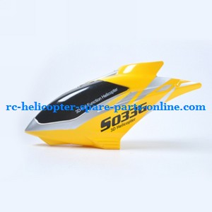 SYMA S033 S033G S33(2.4G) RC helicopter spare parts Head cover (Yellow) - Click Image to Close