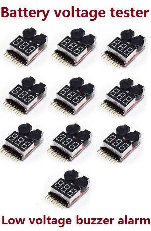 Syma S37 RC Helicopter spare parts Lipo battery voltage tester low voltage buzzer alarm (1-8s) 10pcs