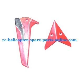 WLtoys WL S929 0929 new helicopter spare parts tail decorative set (Red) - Click Image to Close